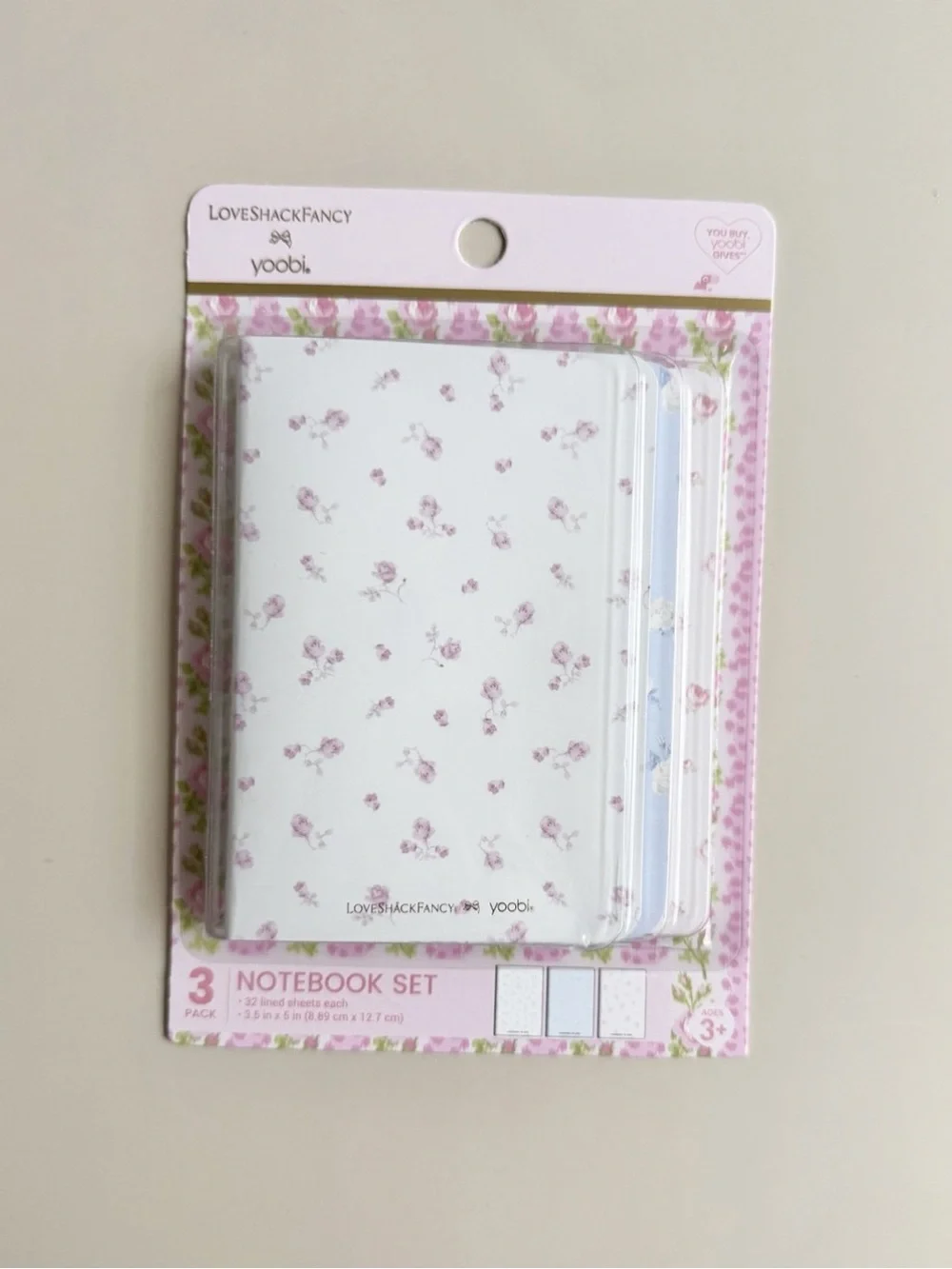 LoveShackFancy Set of 3 Notebooks and 3pk Mini Journals